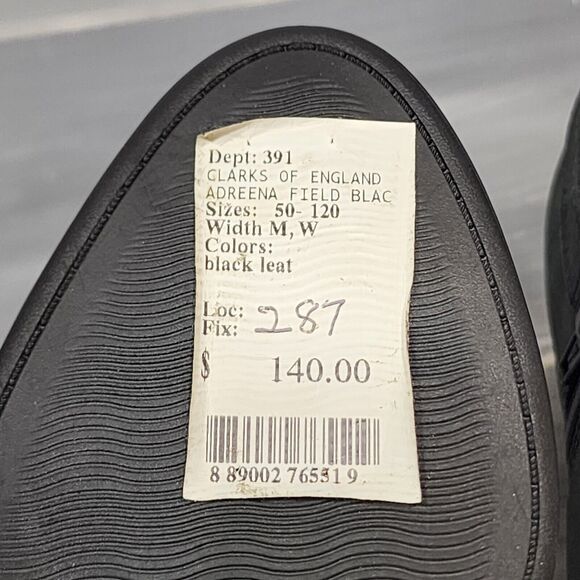 Clarks Adreena Field Booties Black Leather 6M Zip Up Ankle Booties Buckle Detail - Picture 11 of 13